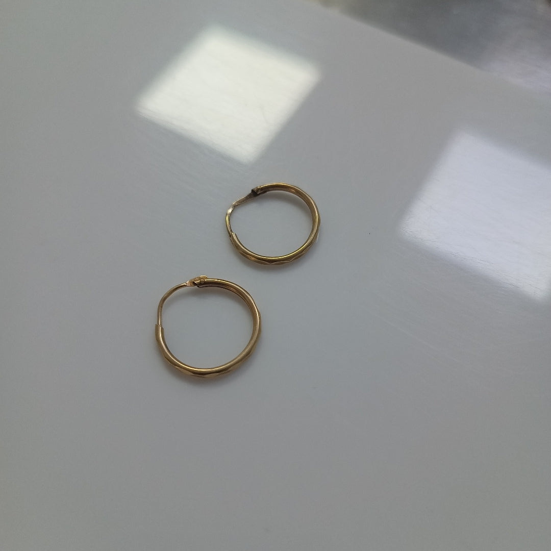 ARRACADAS PAR ORO 10 K 1 GRMS (SEMINUEVO)