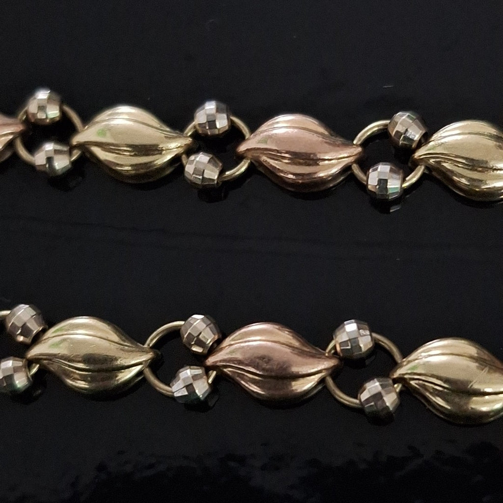 PULSERA ORO COMBINADO 14 K 6,80 GRMS (SEMINUEVO)
