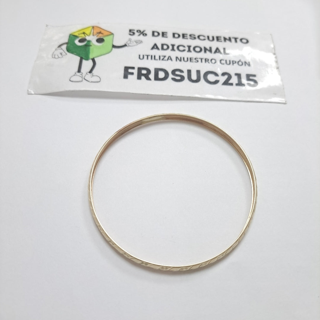 PULSERA RIGIDA ORO 10 K 3,90 GRMS (SEMINUEVO)