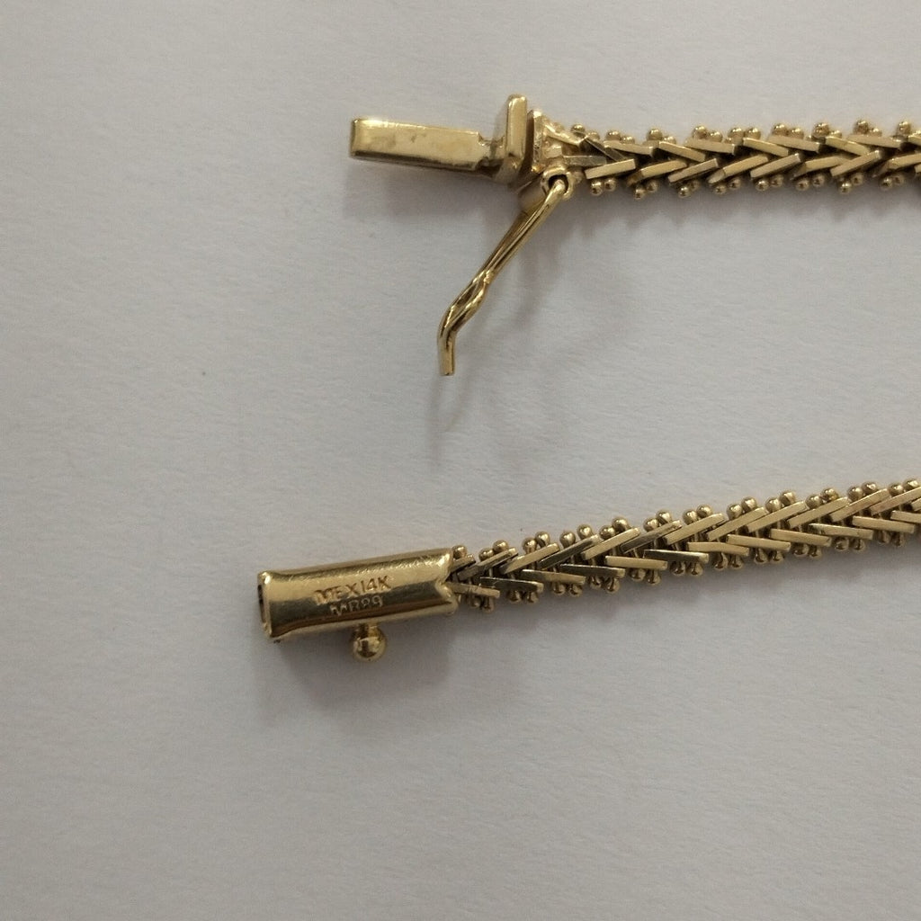 PULSERA ORO, ORO COMBINADO 14 K 8.7 GRMS (SEMINUEVO)
