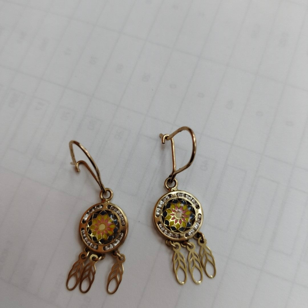 ARETES PAR ORO 10 K 2 GRMS (SEMINUEVO)
