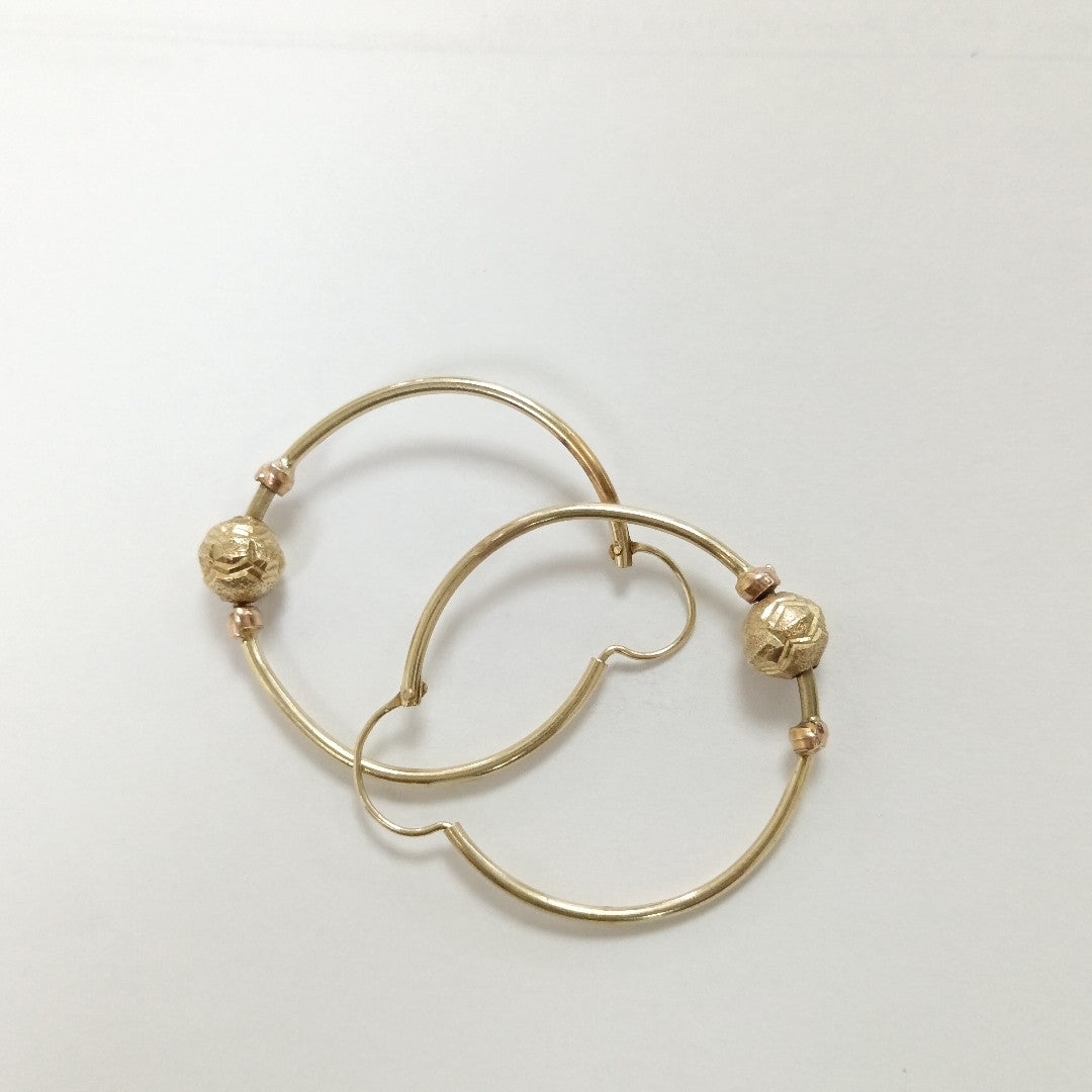 ARRACADAS PAR ORO 14 K 2.7 GRMS (SEMINUEVO)