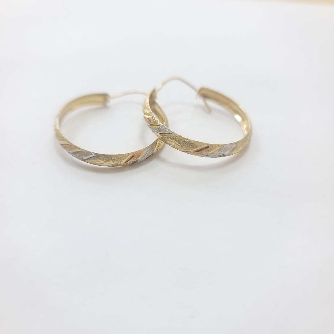 ARRACADAS PAR ORO 10 K 3.6 GRMS (SEMINUEVO)