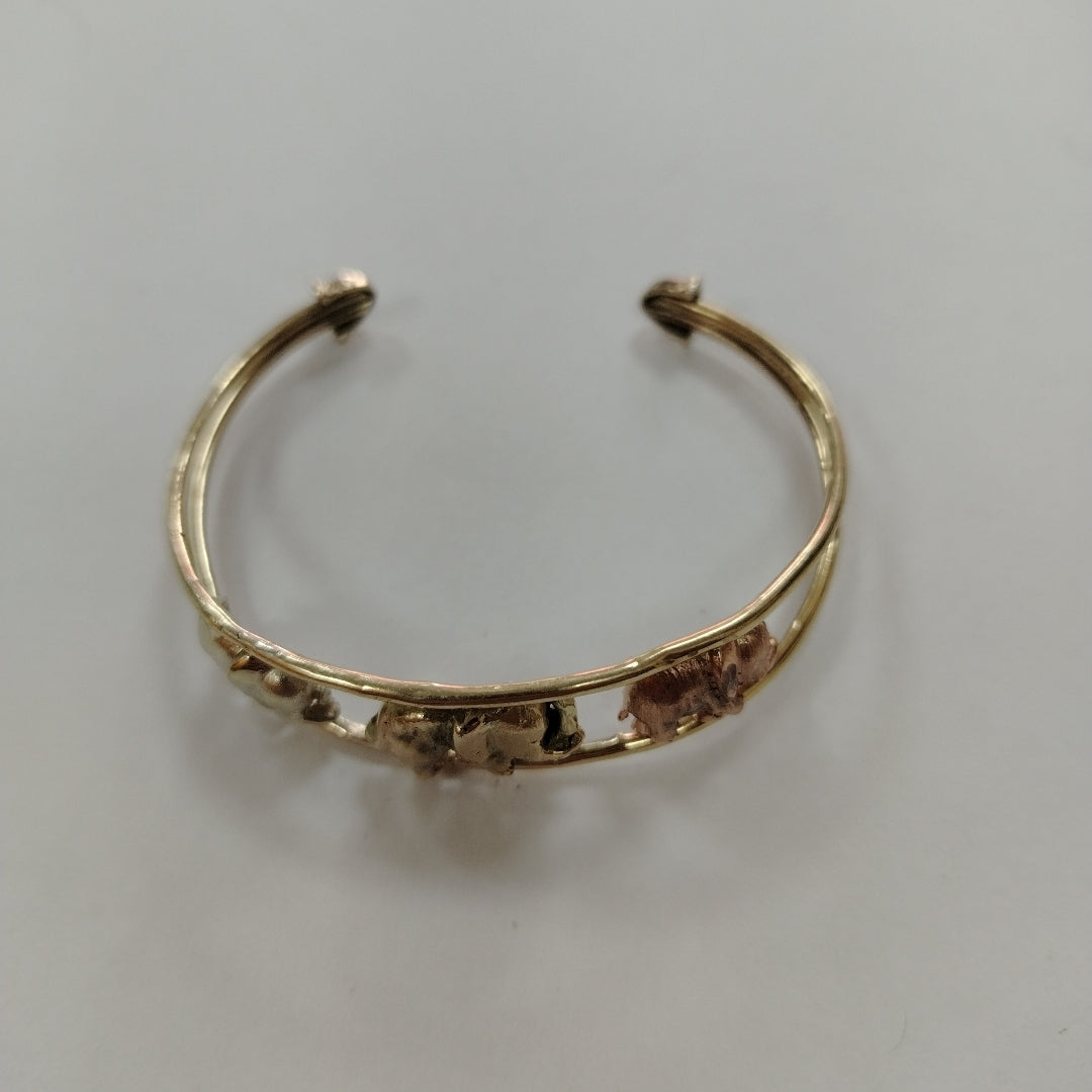 PULSERA ORO, ORO COMBINADO 10 K 10.5 GRMS (SEMINUEVO)