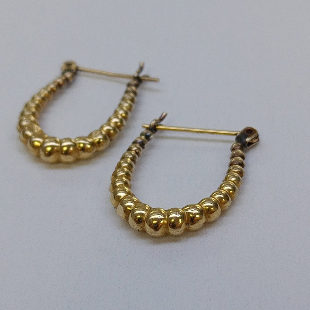 ARRACADAS PAR ORO 14 K 1.5 GRMS (SEMINUEVO)