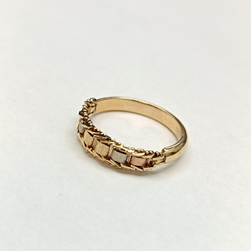 ANILLITO ORO COMBINADO 14 K 3.5 GRMS (SEMINUEVO)