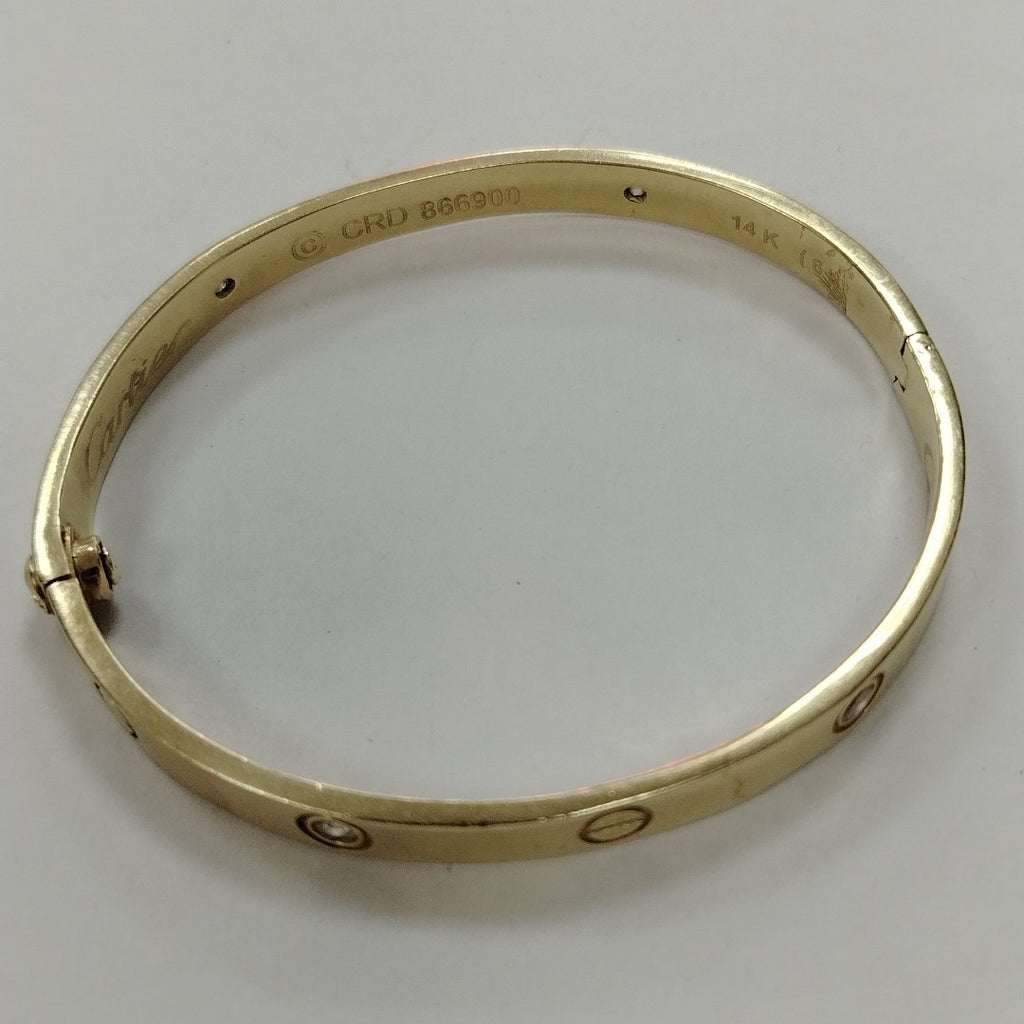 PULSERA RIGIDA ORO 14 K 24.5 GRMS (SEMINUEVO)