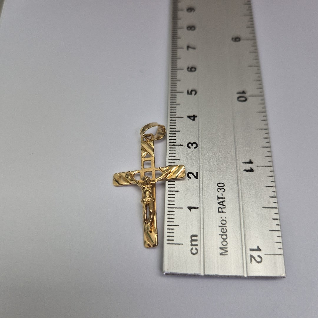CRUCIFIJO ORO 14 K 3,00 GRMS (SEMINUEVO)
