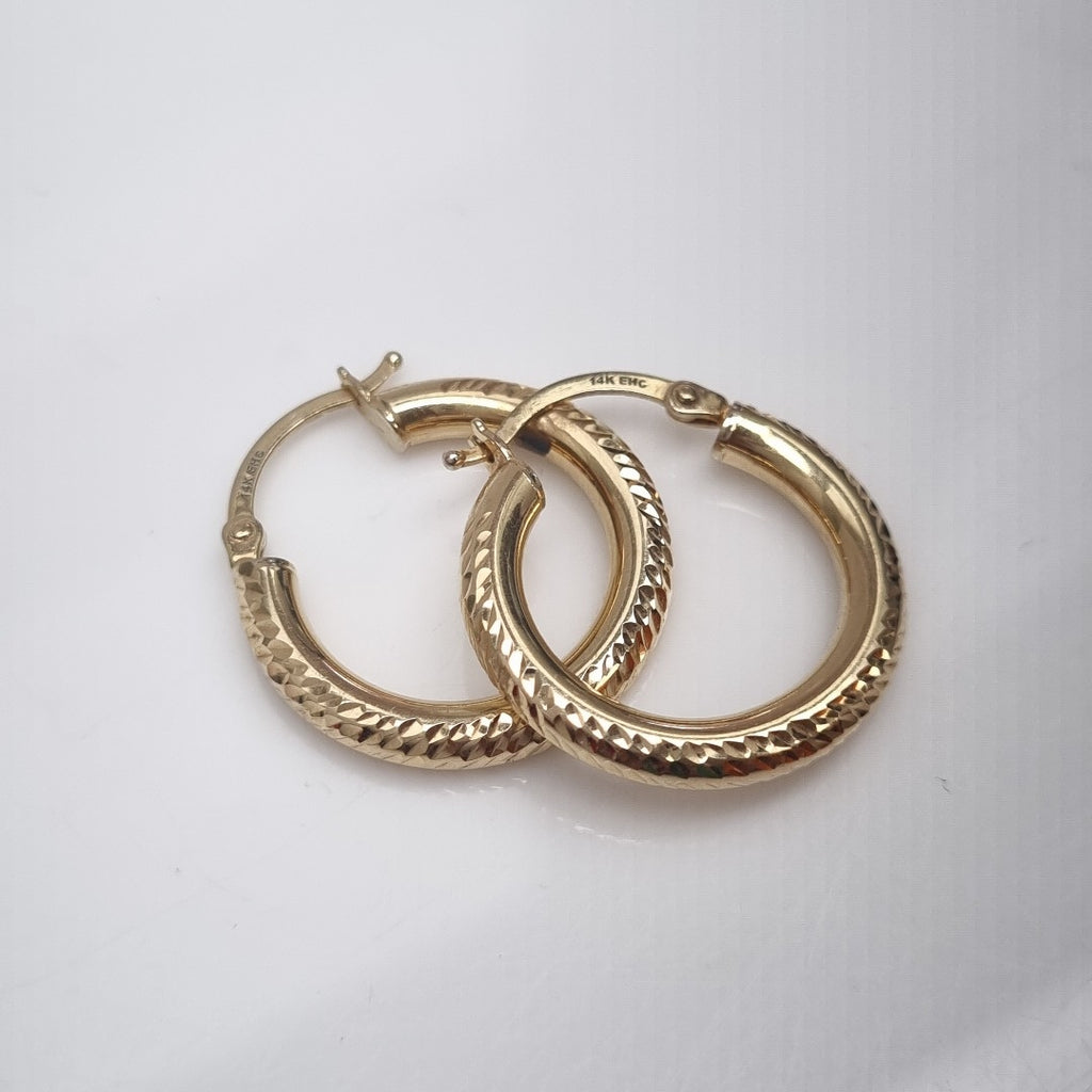 ARRACADAS PAR ORO 14 K 1.8 GRMS (SEMINUEVO)
