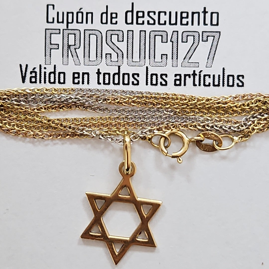 CADENA, DIJE ORO 14 K 1.9 GRMS (SEMINUEVO)