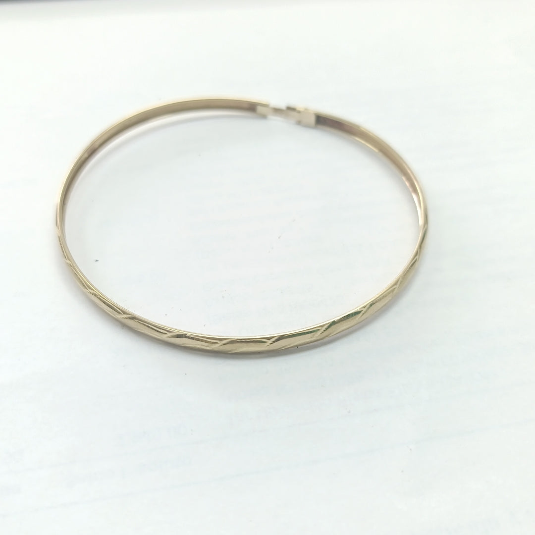 PULSERA RIGIDA ORO 10 K 3,40 GRMS (SEMINUEVO)