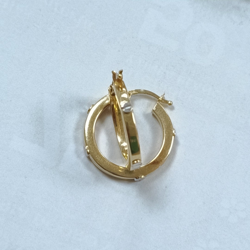 ARRACADAS PAR ORO 14 K 2.4 GRMS (SEMINUEVO)