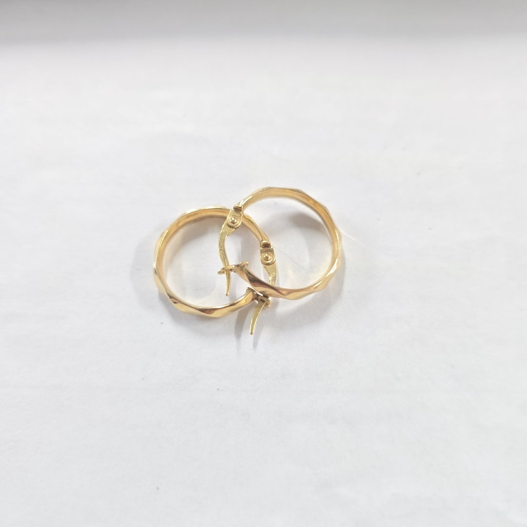 ARRACADAS PAR ORO 14 K 1.1 GRMS (SEMINUEVO)