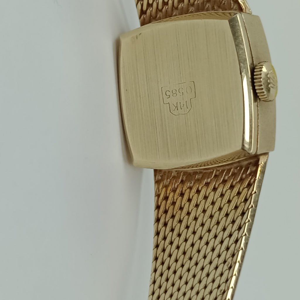 RELOJ CAJA Y PULSO ORO ORO 14 K 32.2 GRMS (SEMINUEVO)