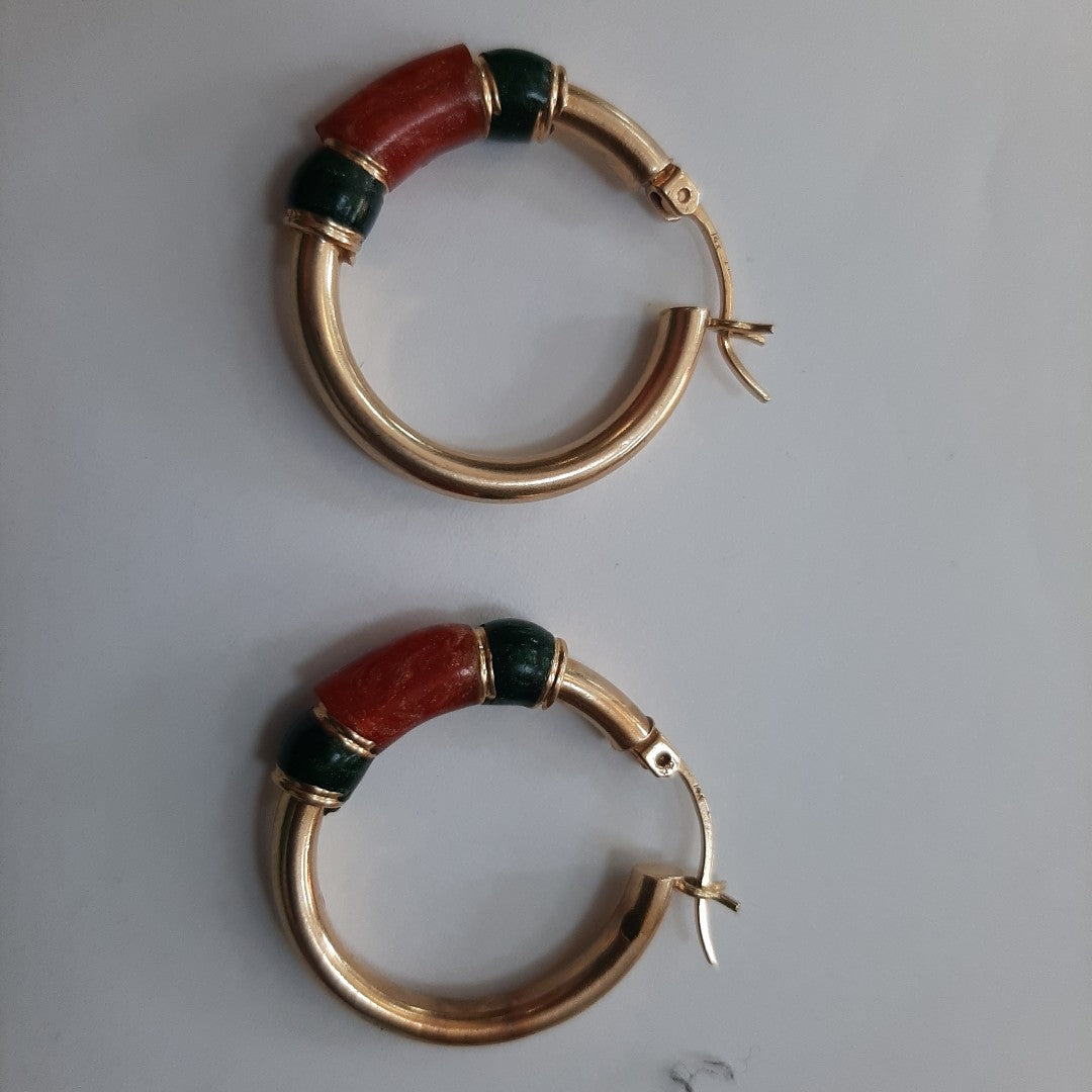 ARETES PAR ORO 14 K 3.7 GRMS (SEMINUEVO)