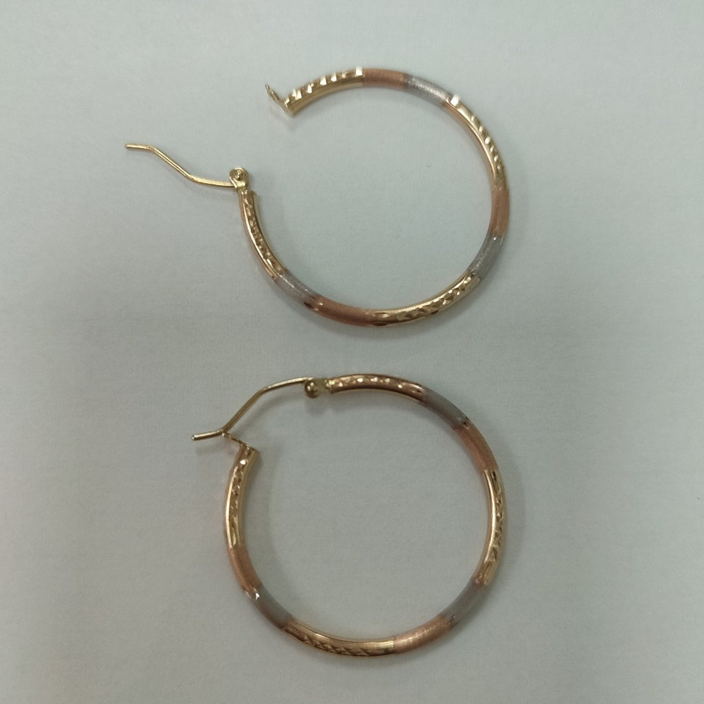 ARRACADAS PAR ORO,ORO COMBINADO 14 K 1,70 GRMS (SEMINUEVO)