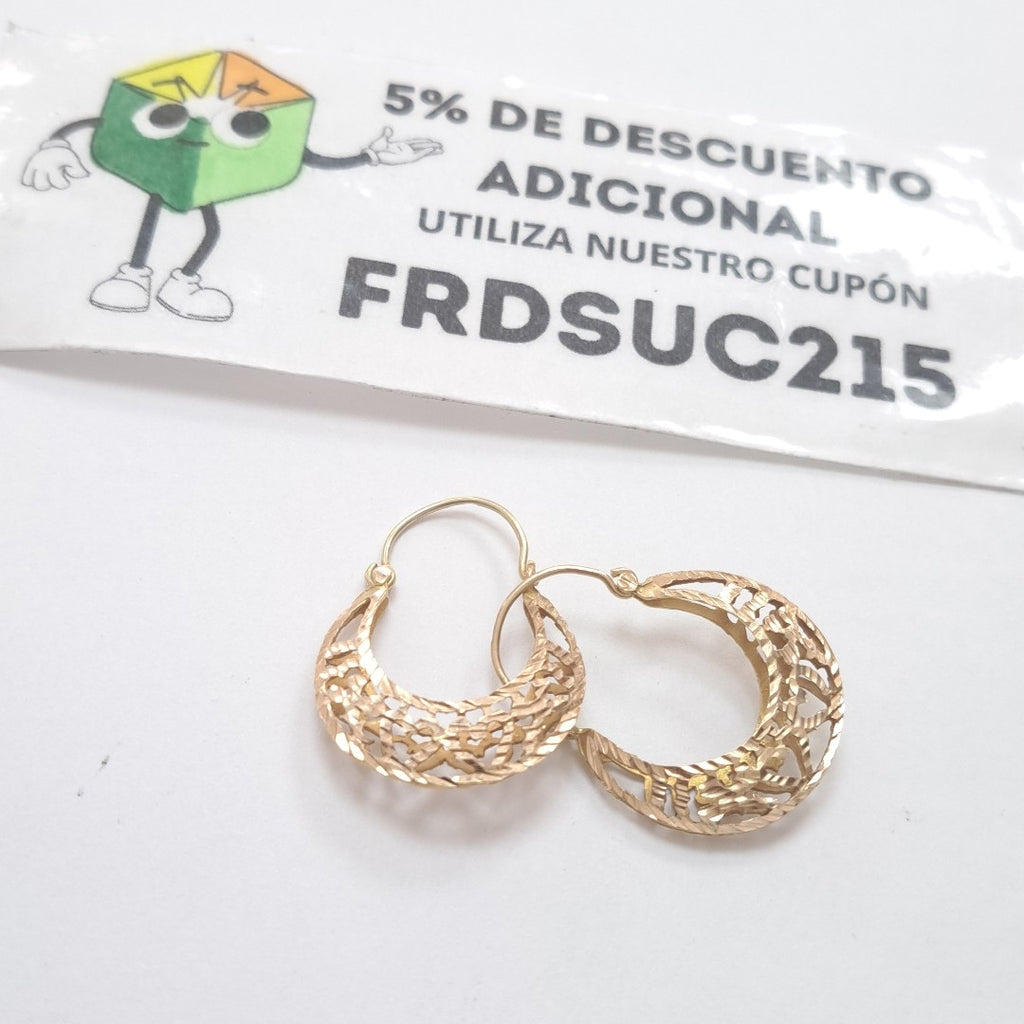 ARRACADAS PAR ORO 8 K 3.7 GRMS (SEMINUEVO)