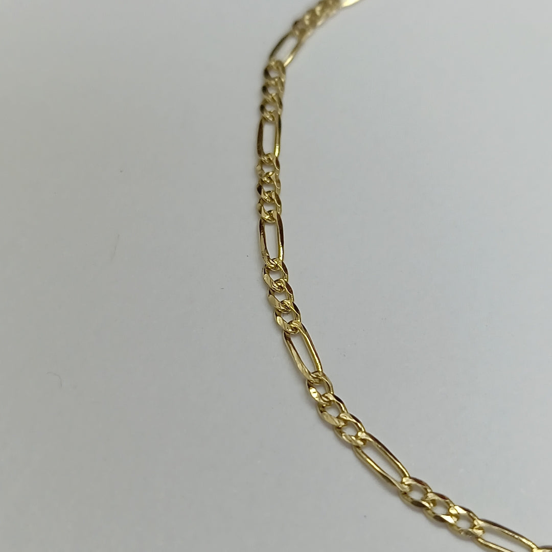 PULSERAS 3X1 ORO 14K 18 CM 1.5 GR (NUEVO)