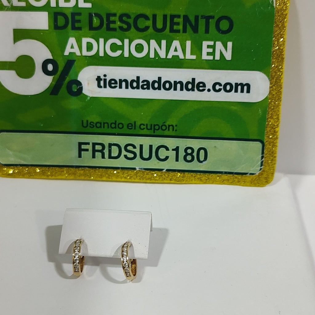 ARRACADAS PAR ORO 14 K 1,10 GRMS (SEMINUEVO)