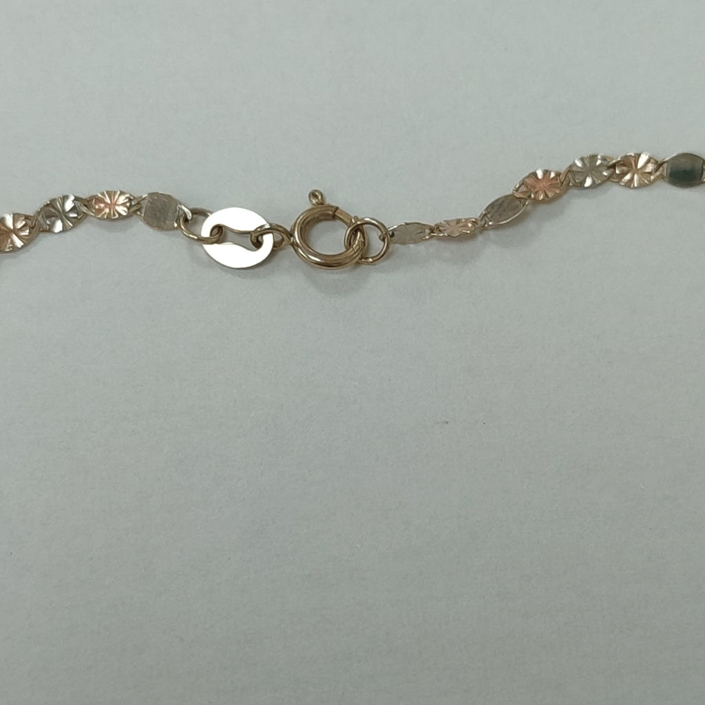 CADENA,CRUCIFIJO ORO,ORO COMBINADO 10 K 2,20 GRMS (SEMINUEVO)