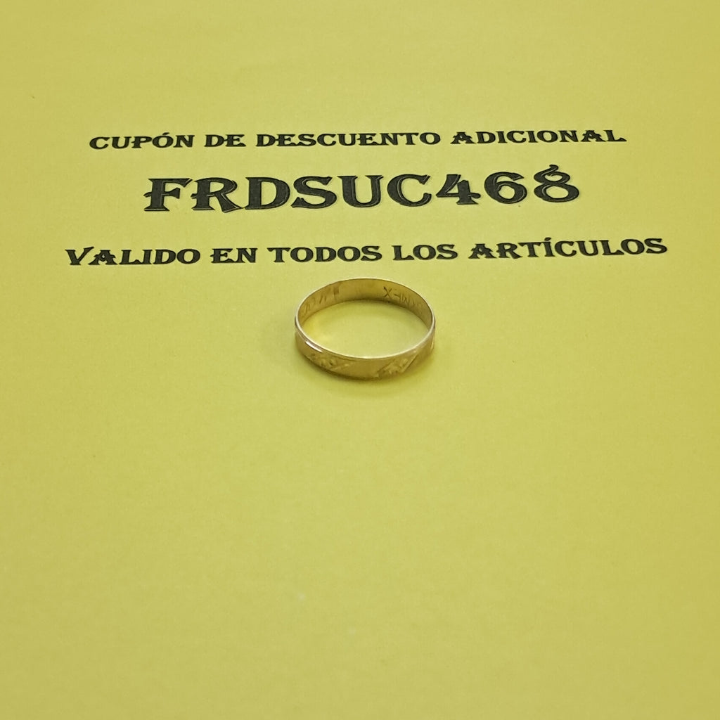 ARGOLLA ORO 10 K 0.9 GRMS (SEMINUEVO)