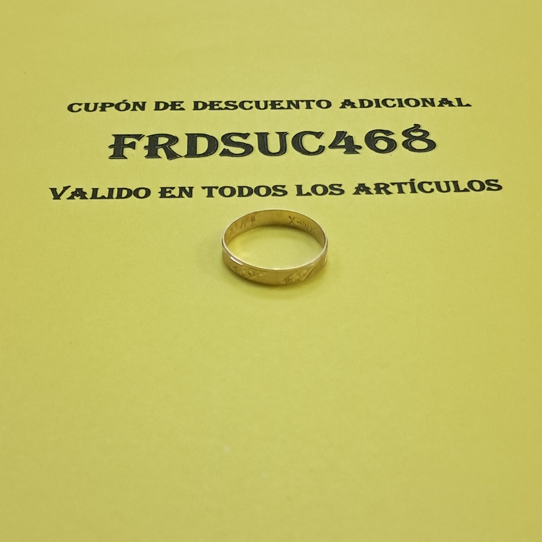 ARGOLLA ORO 10 K 0.9 GRMS (SEMINUEVO)