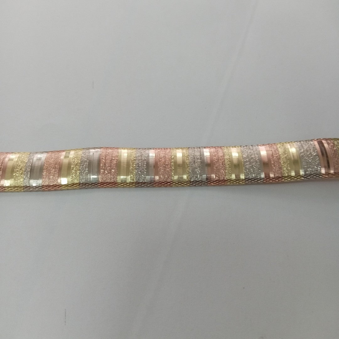 PULSERA ORO, ORO COMBINADO 14 K 28.2 GRMS (SEMINUEVO)