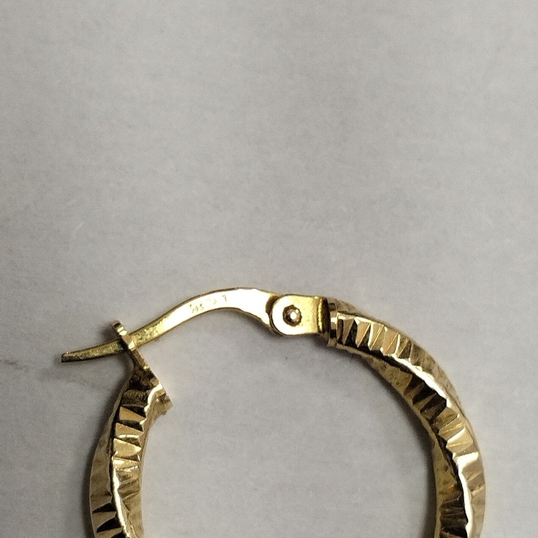 ARRACADAS PAR ORO 14 K 1.4 GRMS (SEMINUEVO)