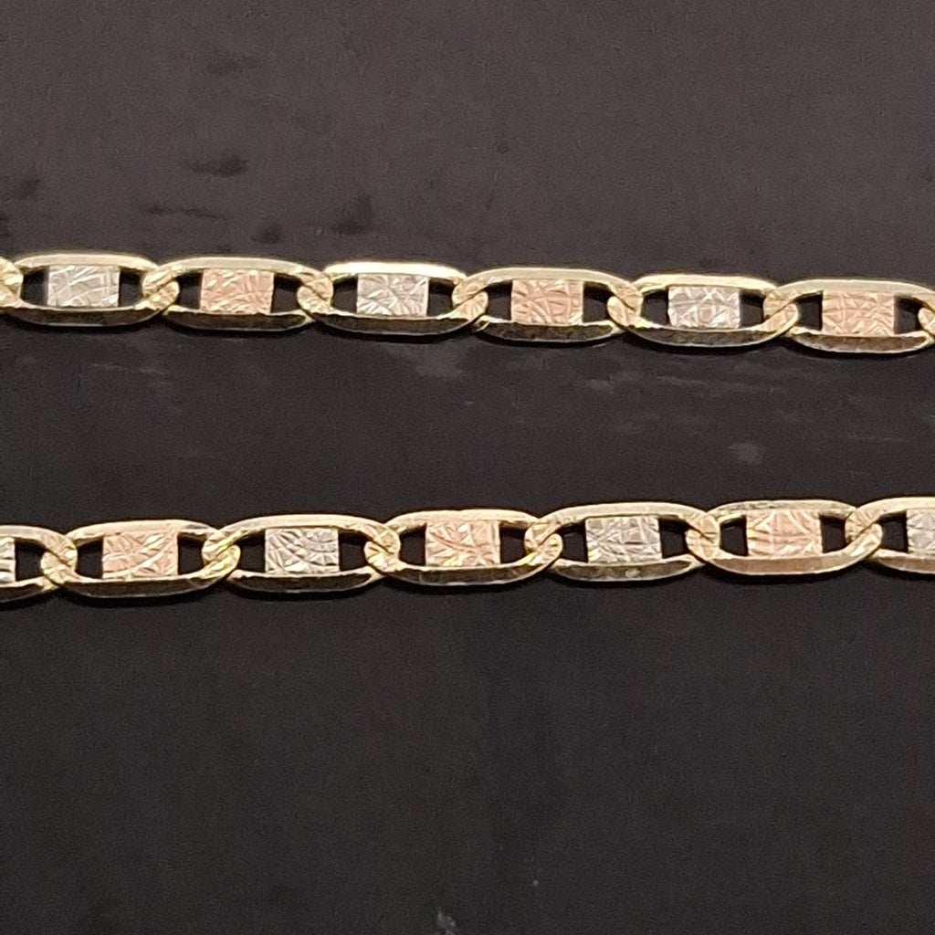 PULSERA ORO COMBINADO 14 K 1.2 GRMS (SEMINUEVO)