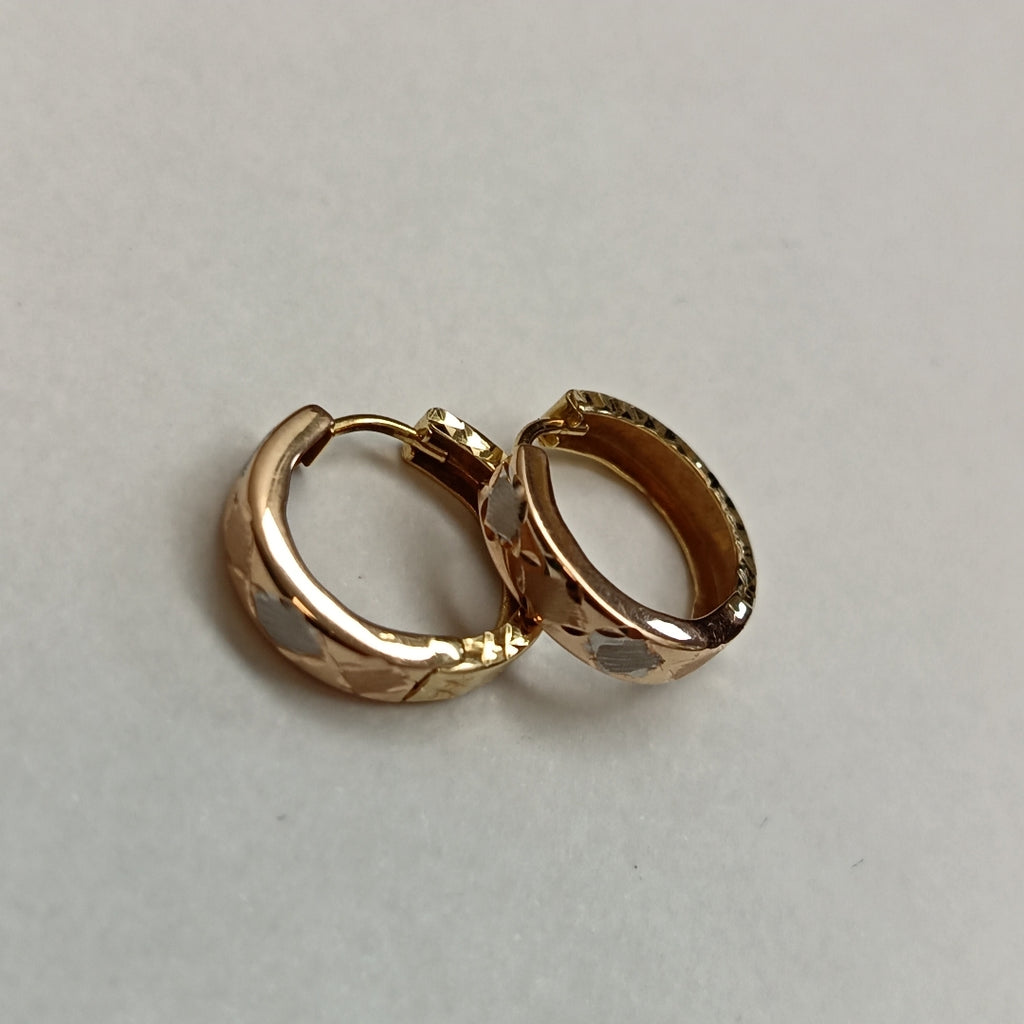 ARRACADAS PAR ORO 14 K 1.6 GRMS (SEMINUEVO)