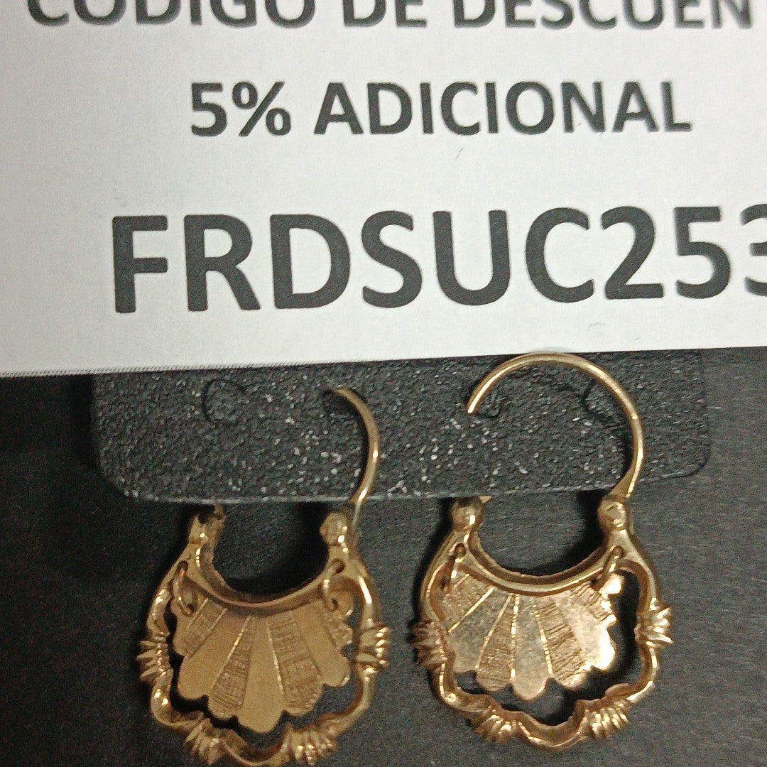 ARETES PAR ORO 8 K 2,40 GRMS (SEMINUEVO)
