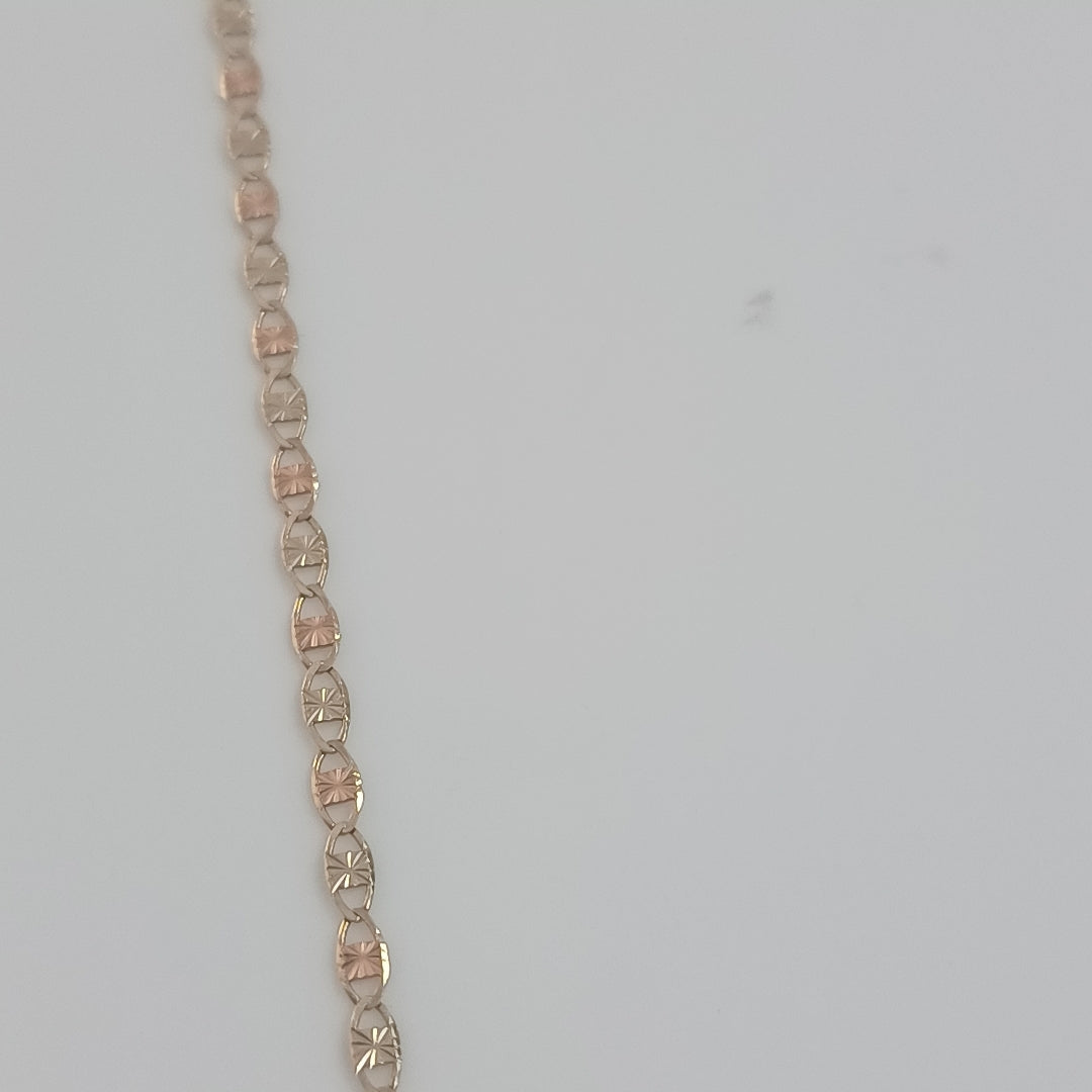 CADENA ORO, ORO COMBINADO 10 K 3.1 GRMS (SEMINUEVO)