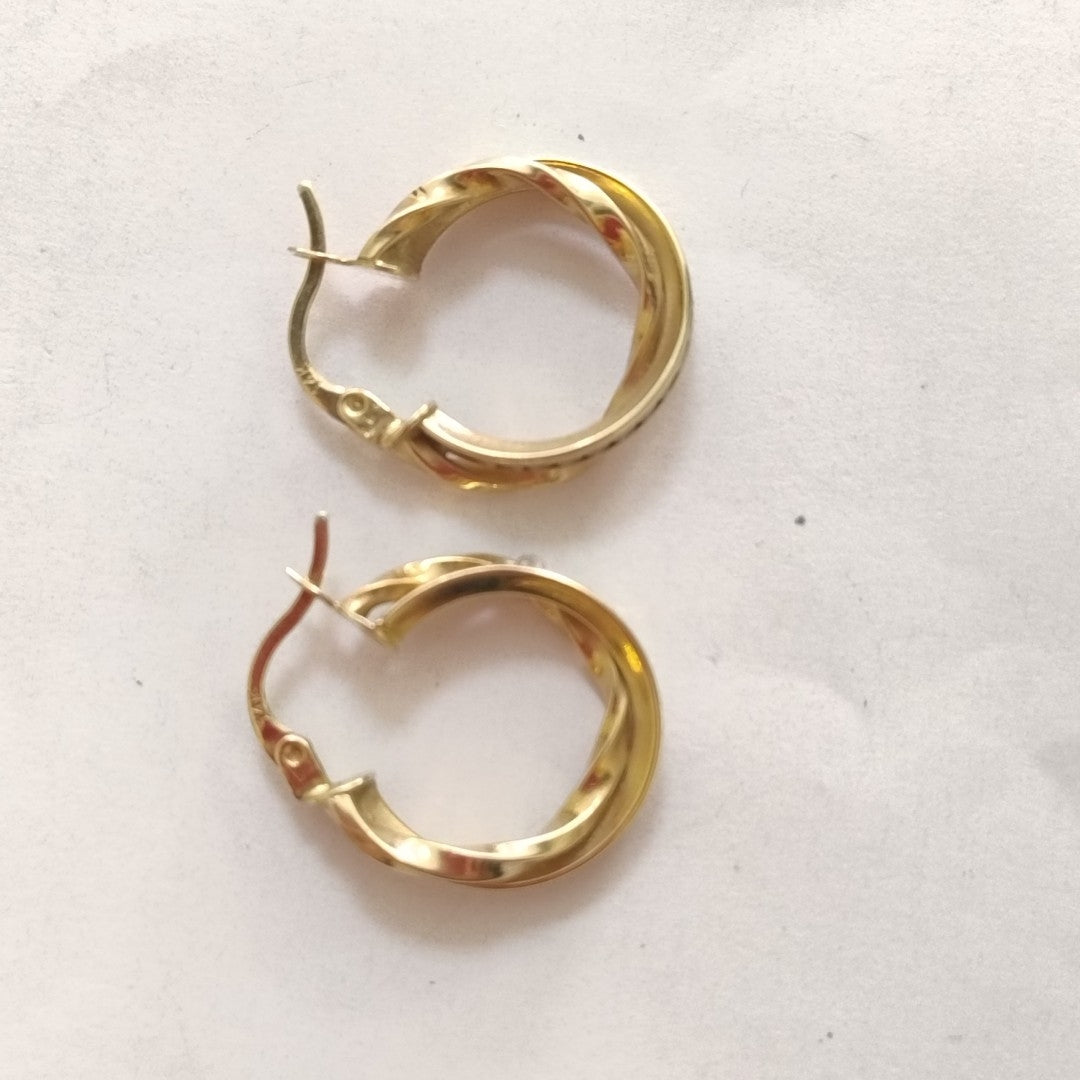 ARRACADAS PAR ORO 14 K 2.8 GRMS (SEMINUEVO)
