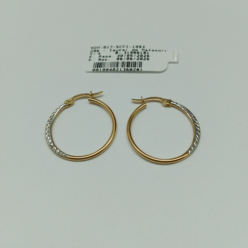 ARRACADAS PAR ORO 14 K 1,30 GRMS (SEMINUEVO)