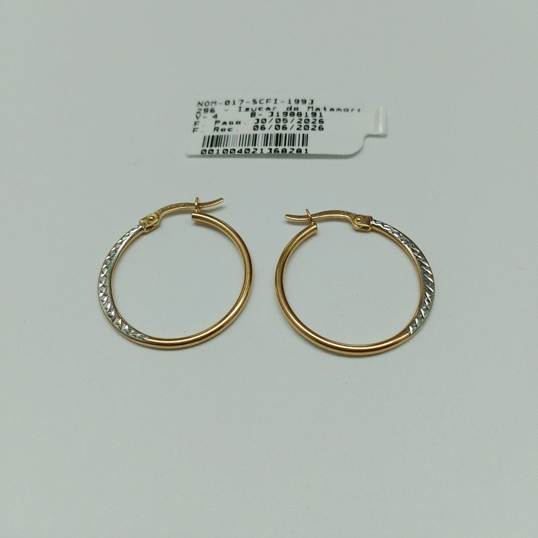 ARRACADAS PAR ORO 14 K 1,30 GRMS (SEMINUEVO)