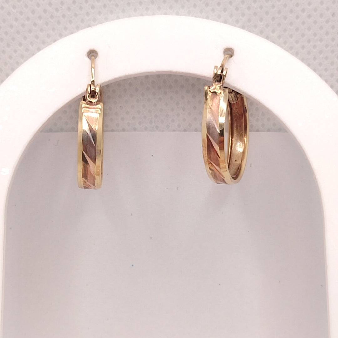 ARRACADAS PAR ORO 10 K 1,70 GRMS (SEMINUEVO)