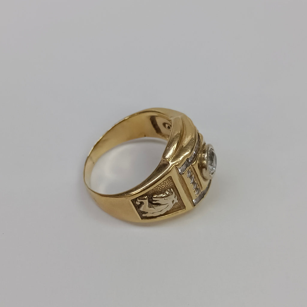ANILLO ORO 14 K 11 GRMS (SEMINUEVO)