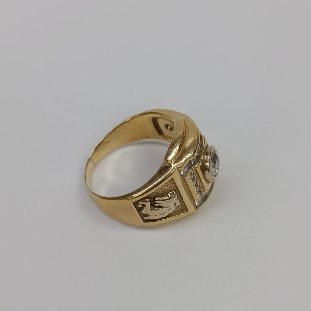 ANILLO ORO 14 K 11 GRMS (SEMINUEVO)
