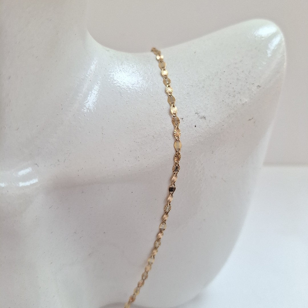 CADENA ORO COMBINADO 14 K 1.6 GRMS (SEMINUEVO)