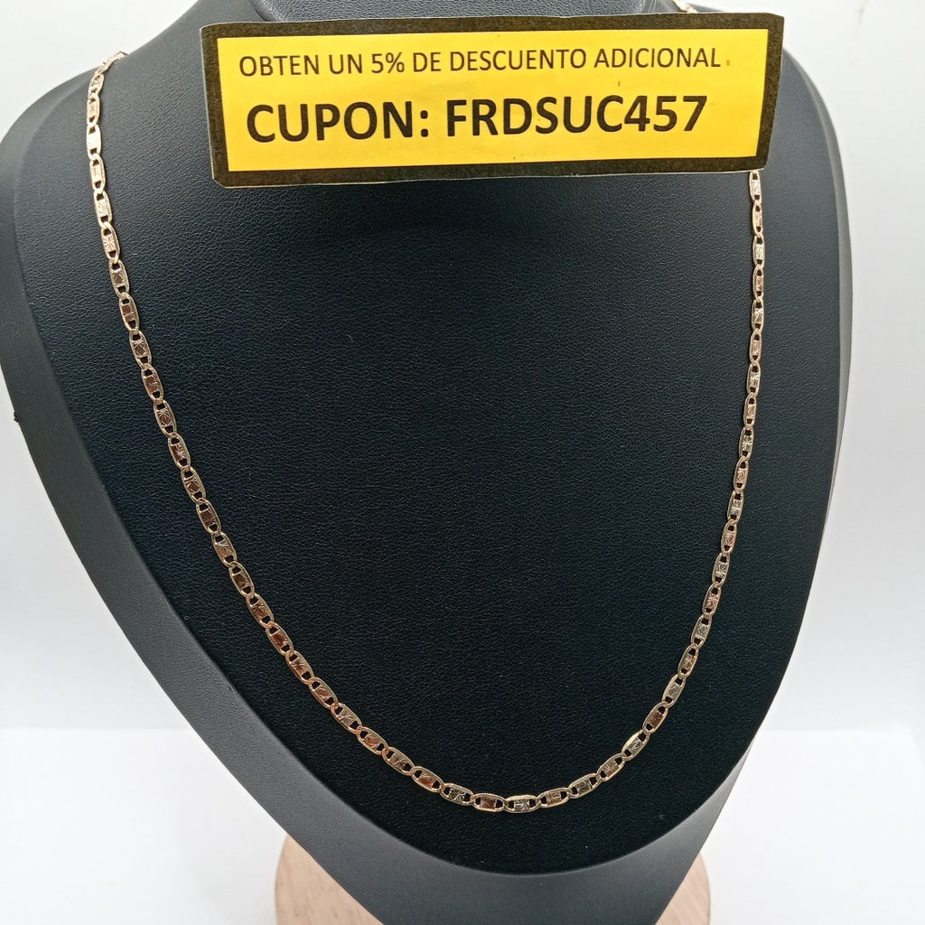 CADENA ORO COMBINADO 10 K 6.4 GRMS (SEMINUEVO)