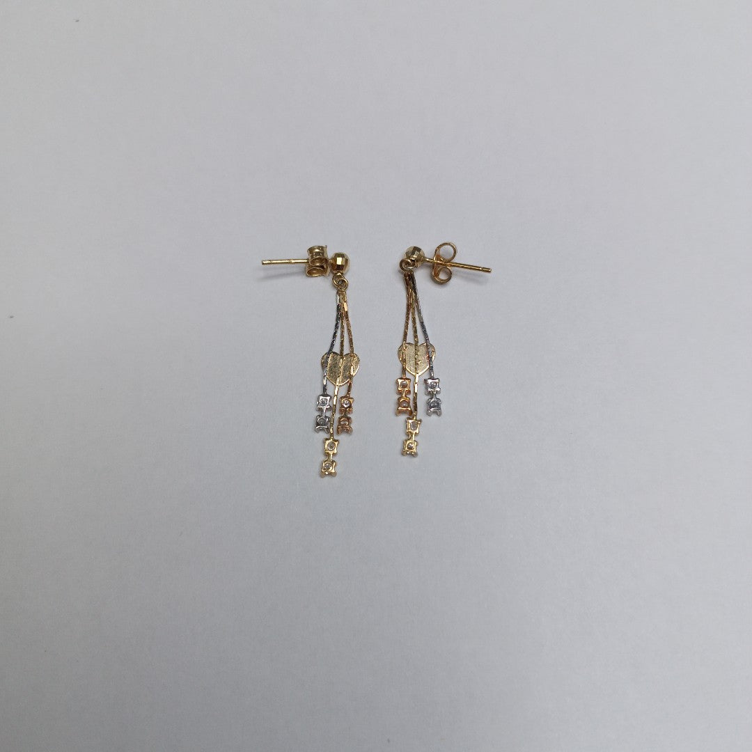 ARETES PAR ORO 14 K 2.1 GRMS (SEMINUEVO)