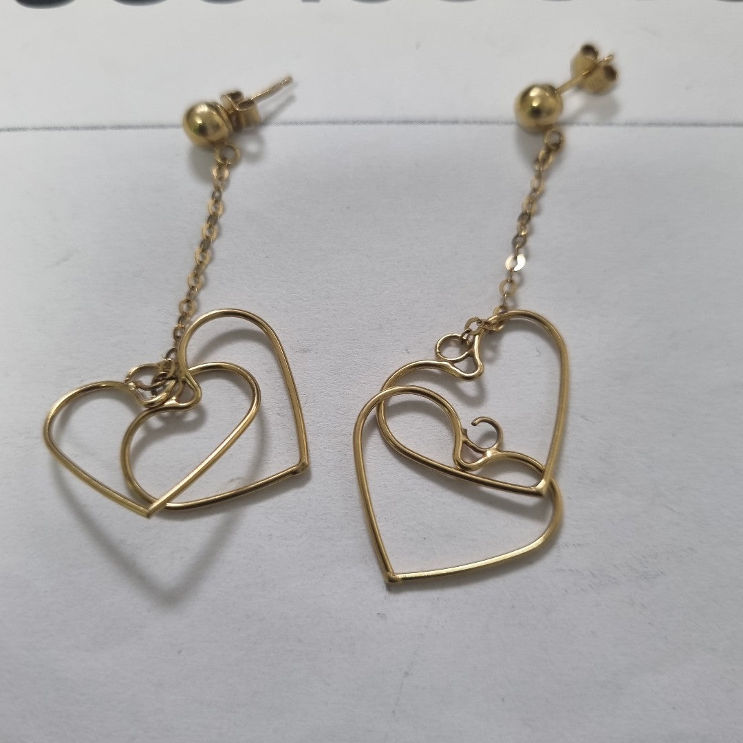 ARETES PAR ORO 14 K 3.6 GRMS (SEMINUEVO)