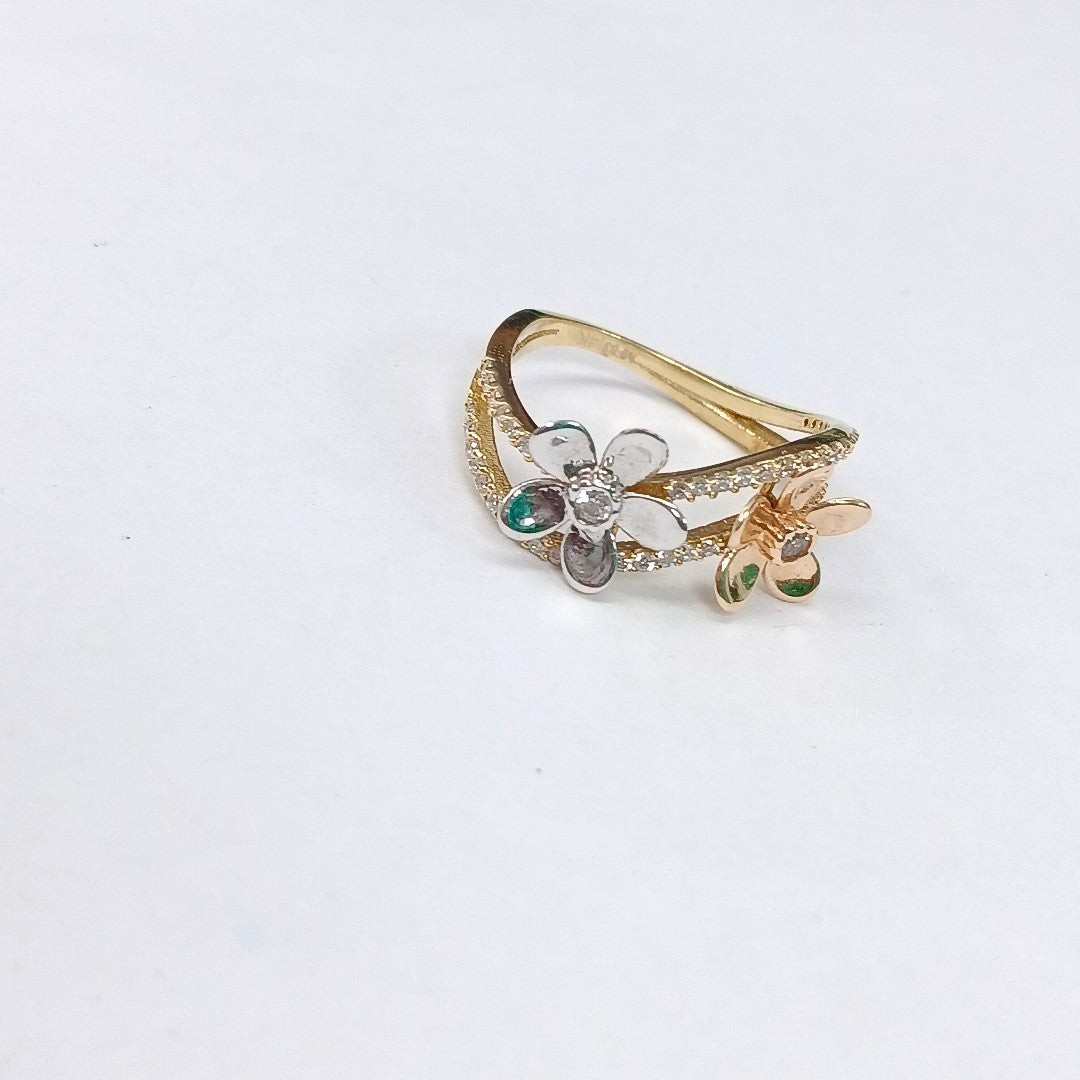ANILLITO ORO COMBINADO 14 K 3 GRMS (SEMINUEVO)