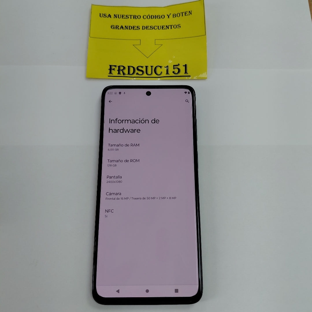 CELULAR MOTOROLA MOTO G82 XT2225-1 128 GB 6 GB RAM (SEMINUEVO)