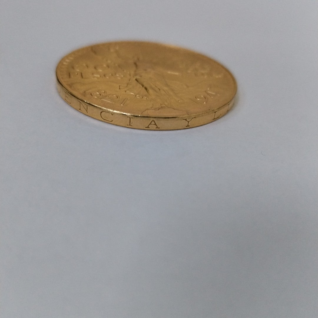 K1 41.6 GRMS 21 K IDENTIFICACIÓN MONEDA NOMINATIVA MONEDAS PESOS 50 PESOS (SEMINUEVO)
