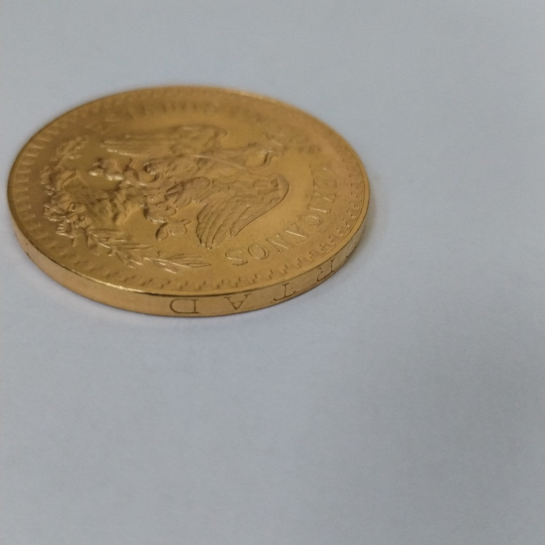 K1 41.6 GRMS 21 K IDENTIFICACIÓN MONEDA NOMINATIVA MONEDAS PESOS 50 PESOS (SEMINUEVO)