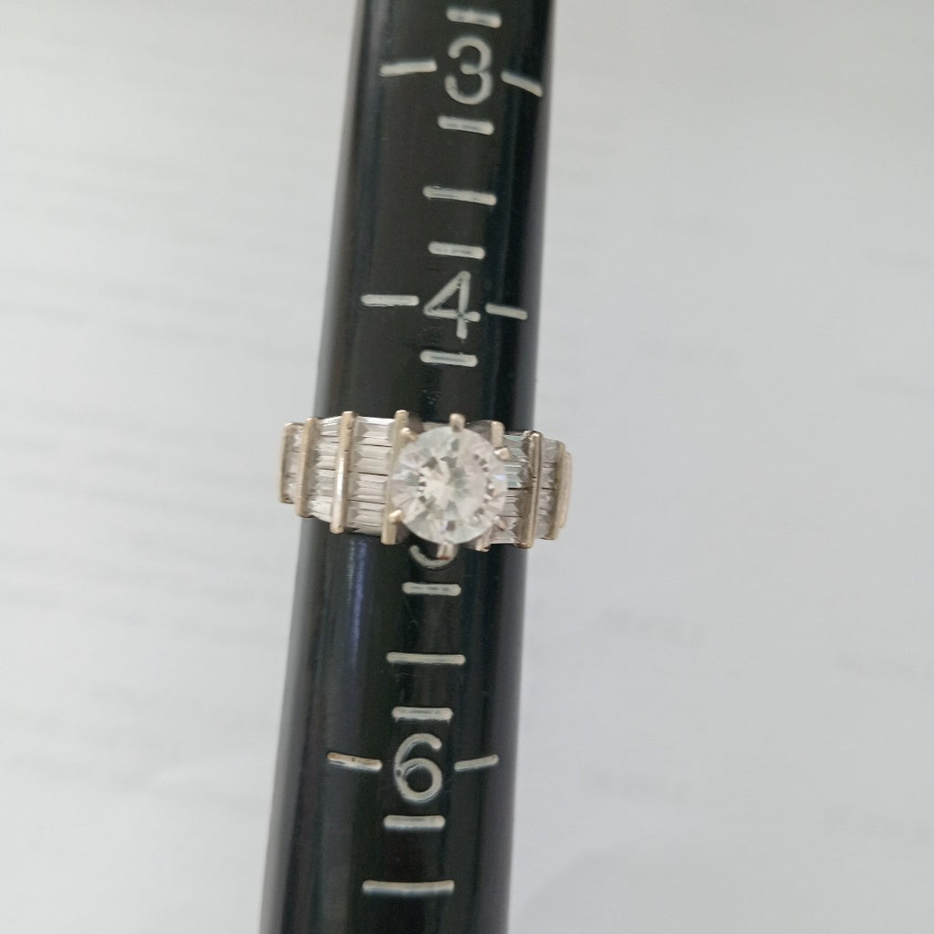 ANILLO ORO BLANCO 10 K 4,40 GRMS (SEMINUEVO)