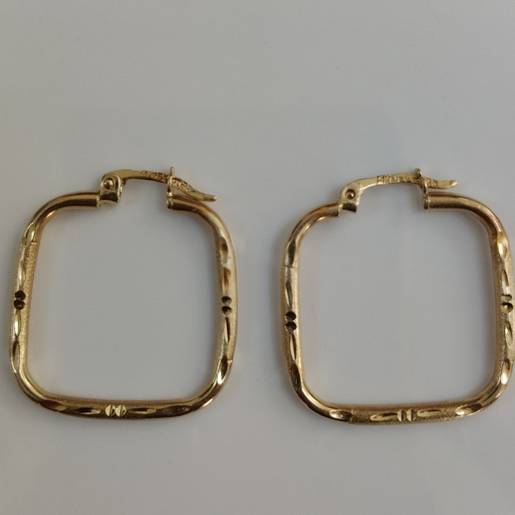 ARRACADAS PAR ORO 14 K 2.5 GRMS (SEMINUEVO)