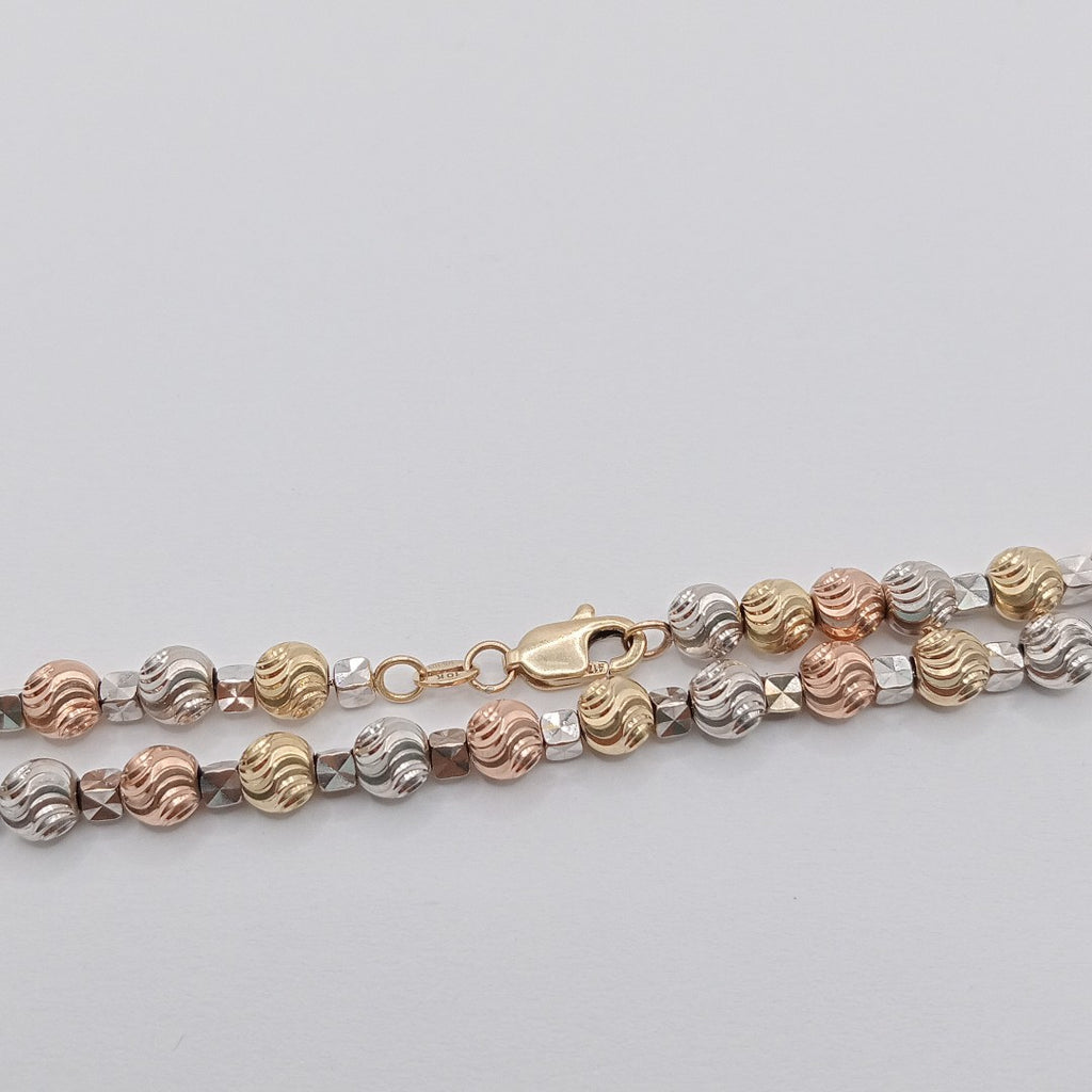 PULSERA ORO COMBINADO 10 K 5.1 GRMS (SEMINUEVO)