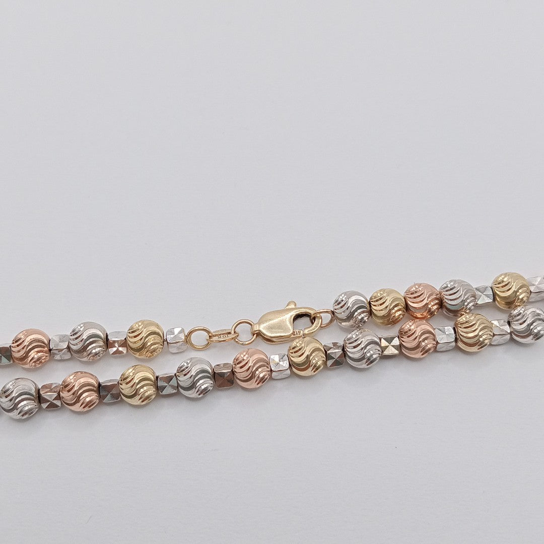 PULSERA ORO COMBINADO 10 K 5.1 GRMS (SEMINUEVO)